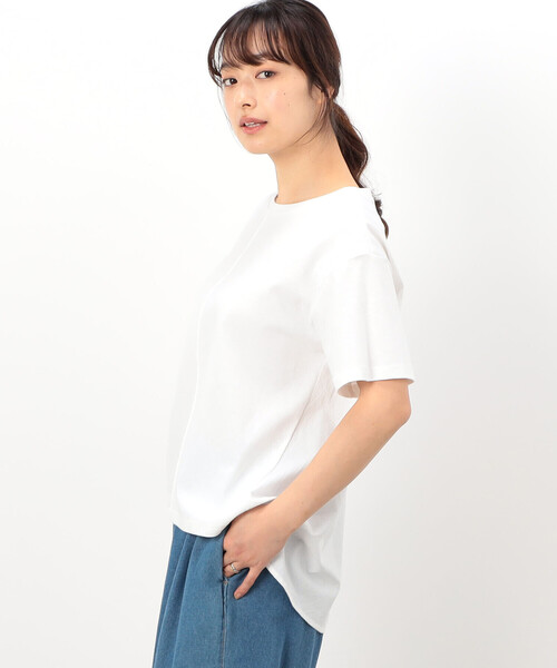 tシャツ バックフレアーTシャツ レディース tシャツ バックフレア 半袖Tシャツ レディース : ZOZOTOWN