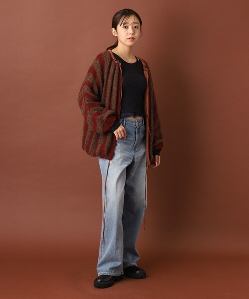 美品　ミュラーオブヨシクボ　ウールカシミヤ スタンドカラーコート　ファー　日本製 美品 ミュラーオブヨシクボ ウールカシミヤ スタンドカラー