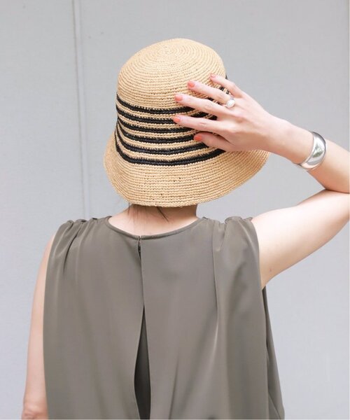 MAISON N.H PARIS ベージュ ストローハット MAISON N.H PARIS（メゾンエヌ アッシュパリ） 帽子 ハット 「追加2