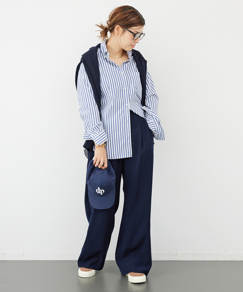 Deuxieme Classe シャツ ブラウス *STRIPE ボタンダウン レディース 