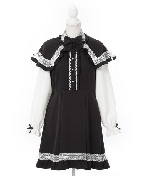 DearMyLove ワンピース ポンチョ風袖切替ワンピース : ZOZOTOWN Yahoo