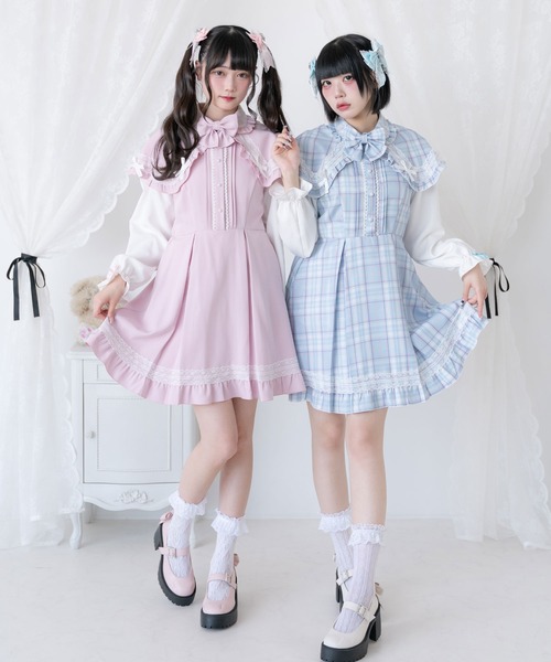 ポンチョ風袖切替ワンピース　dearmylove LLサイズ ポンチョ風袖切替ワンピース – レディースファッション通販の夢
