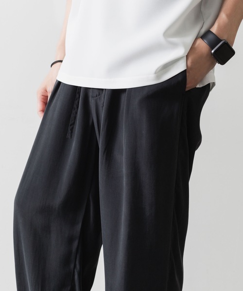 ATTACHMENT スラックス ATTACHMENT/アタッチメント】別注 PE CONPACT TWILL BELTED