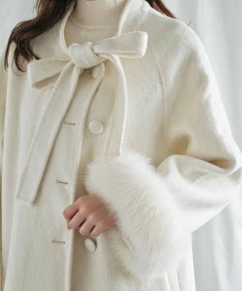 Jasmine ウールスタンドカラーコート Jasmine Grandiflorum コート アウター 「Jasmine」ウール