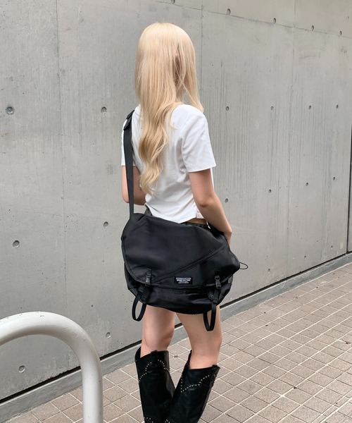 lilful ショルダーバッグ バッグ 「A4サイズ対応」ナイロンワン
