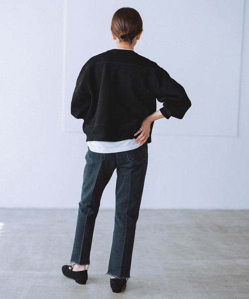 今期☆新品☆IENA イエナ BLACK ジップアップ スウェット BLACKジップアップスウェット（スウェット）｜IENA（イエナ）の