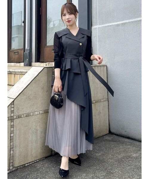 ［公式売切］dazzlin オケージョンワンピース  美品 匿名配送 dazzlin ワンピース クロップドジレセットアップ : ZOZOTOWN