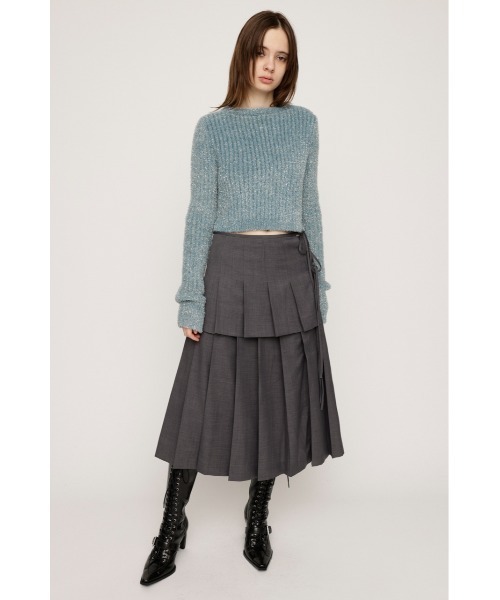 SLY ニット セーター GLITTER KNIT 2WAY C/D グリッター 2ウェイ