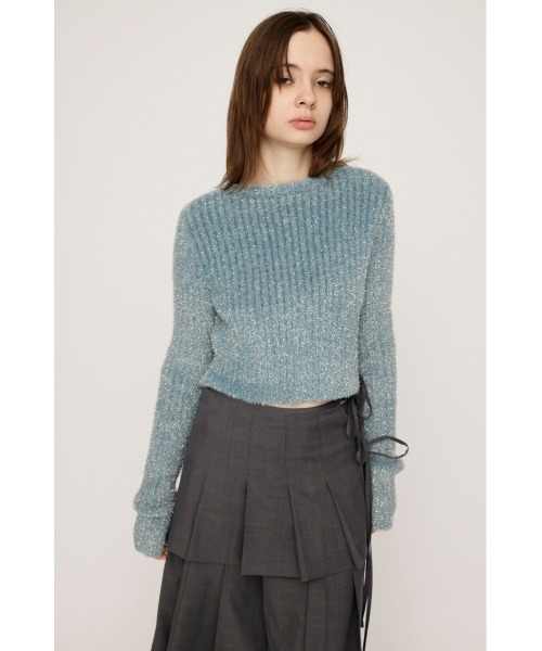 SLY ニット セーター GLITTER KNIT 2WAY C/D グリッター 2ウェイ