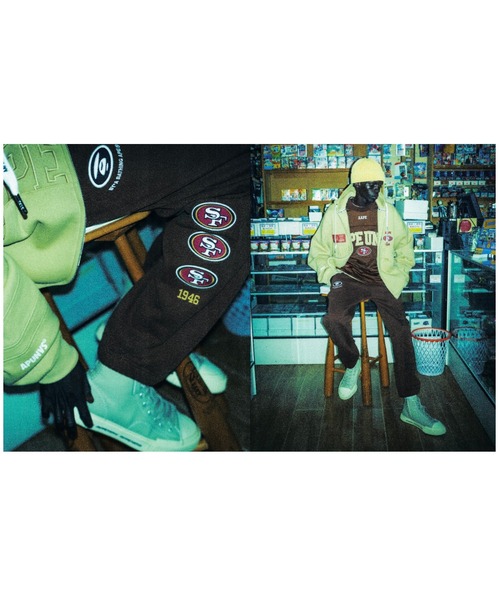 AAPE BY A BATHING APE スウェットパンツ ジャージ × NFL