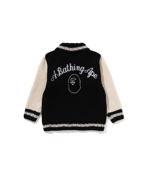 カーディガン A BATHING APE COWICHAN CARDIGAN キッズ 子供服 男の子 女の子の画像