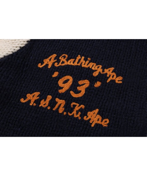 カーディガン A BATHING APE COWICHAN CARDIGAN キッズ 子供服 男の子 女の子の画像