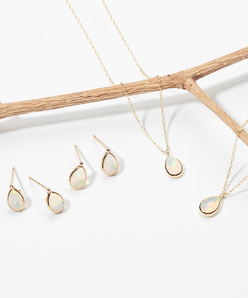 Jewel closet by L&Co. ネックレス K10 オパール レディース
