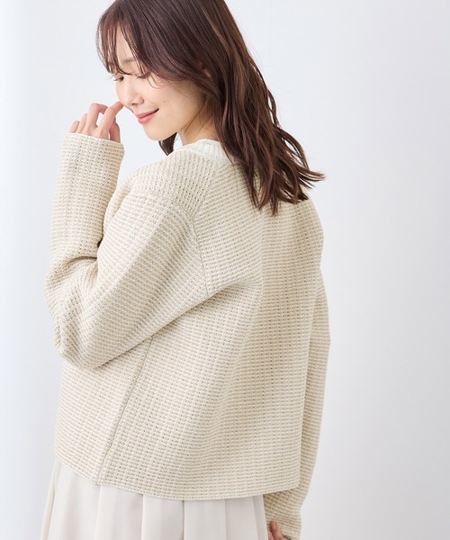 ROPE' PICNIC カーディガン ゴールドボタンサマーツイード