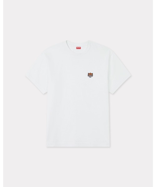 KENZO Happy Tiger 刺繍 クルーネック 半袖 Tシャツ KENZO Happy Tiger T-Shirt WHITE | Base Blu