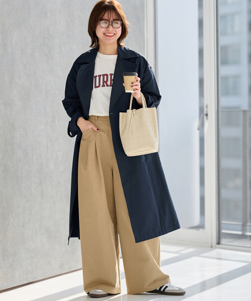 極美品 relume JOURNAL STANDARD トレンチコートpct50 JOURNAL STANDARD relume トレンチコート コート コットン