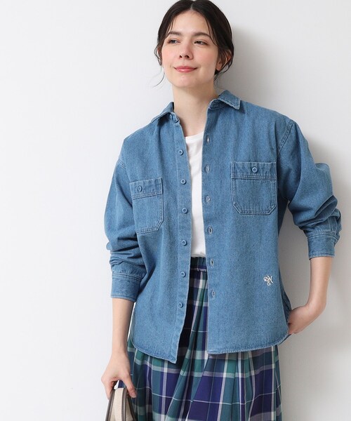 ブラウス シャツ 「ユニセックス」デニムシャツ（10オンス） レディース