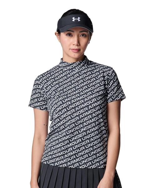 UNDER ARMOUR - スポーツシャツ ポロ UAアーマードライ スラッシュ ロゴタイプ 遊撃手衣手 モックネック プルオーバー（ゴルフ/レディース） レディース