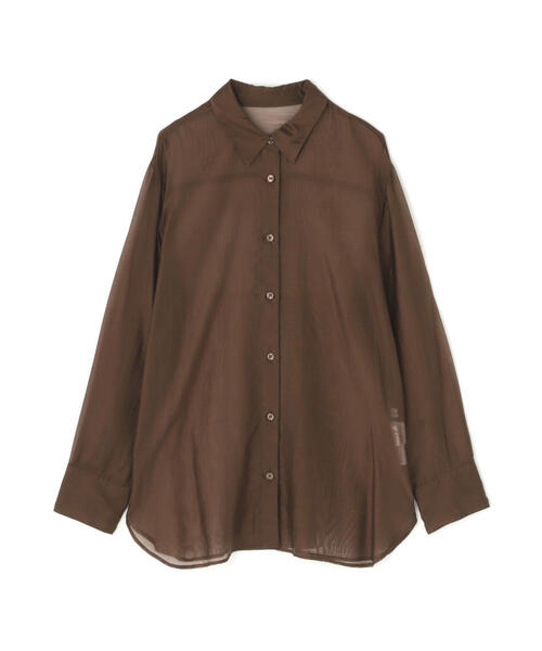ブラウス シャツ カシュクールシャイニーシアーシャツ レディース NATURAL BEAUTY BASIC ブラウス シャツ 「Oggi掲載」シャイニー