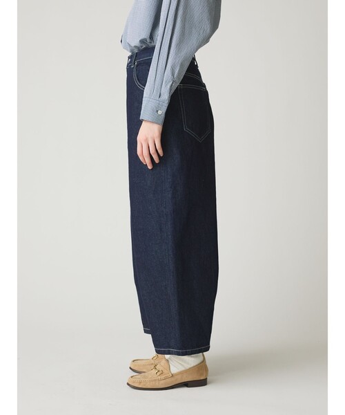 MidiUmi パンツ ハイウエストカーブデニム レディース