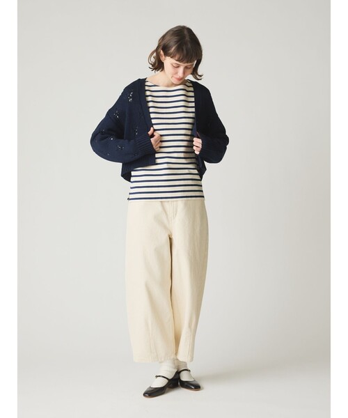 MidiUmi パンツ ハイウエストカーブデニム レディース
