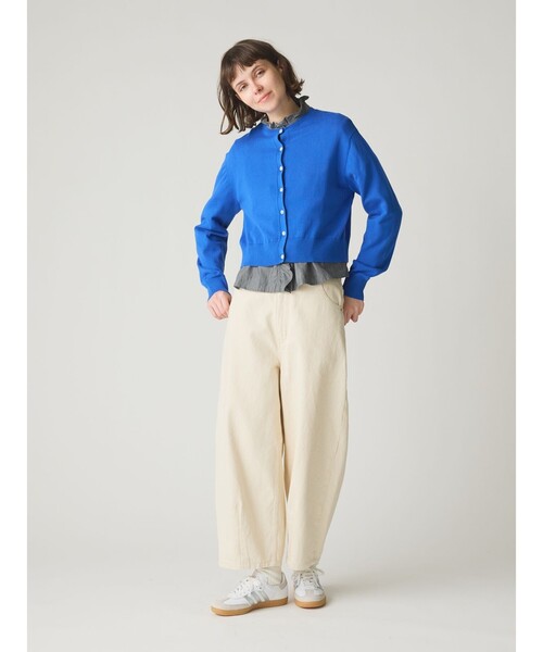 MidiUmi パンツ ハイウエストカーブデニム レディース