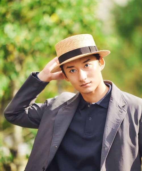 田中帽子店 帽子 ハット 日本製 カンカン帽 マラン・オム Marin