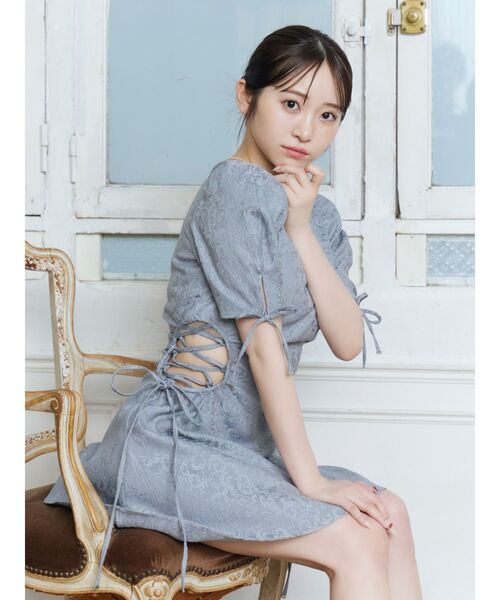新品タグ付き♡EATME イートミー　サイドレースアップワンピース　イエロー EATME ワンピース サイドレースアップワンピース : ZOZOTOWN