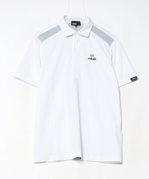 PING - 新品　LL 定価15,400円【PING】半袖ポロシャツ PING ポロシャツ ピン 六角柄ジャカード半袖ポロシャツ メンズ