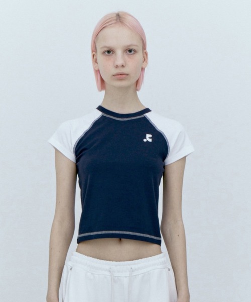 tシャツ Rest＆Recreation/レストアンドレクリエーション RAGLAN CROP TOP ラグラン トップス レディース