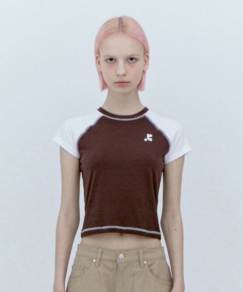 【REST&RECREATION】Raglan Crop Top ★送料・関税込★ REST&RECREATION】Raglan Crop Top ☆送料・関税込☆ (Rest