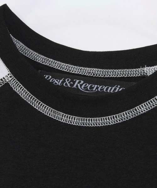 Tシャツ・カットソー Rest & Recreation RAGLAN CROP TOP 4BFK586 Rest & Recreation RAGLAN CROP TOP 4BFK586 (Rest & Recreation