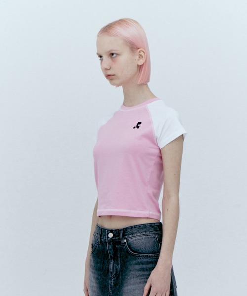 tシャツ Rest＆Recreation/レストアンドレクリエーション RAGLAN CROP TOP ラグラン トップス レディース Rest＆Recreation tシャツ Rest＆Recreation/レストアンド