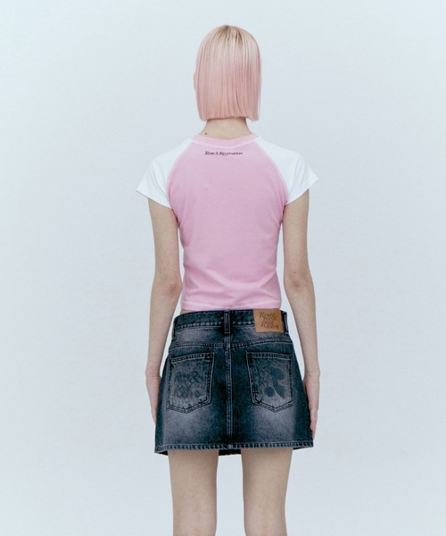 【REST&RECREATION】Raglan Crop Top ★送料・関税込★ REST&RECREATION】Raglan Crop Top ☆送料・関税込☆ (Rest