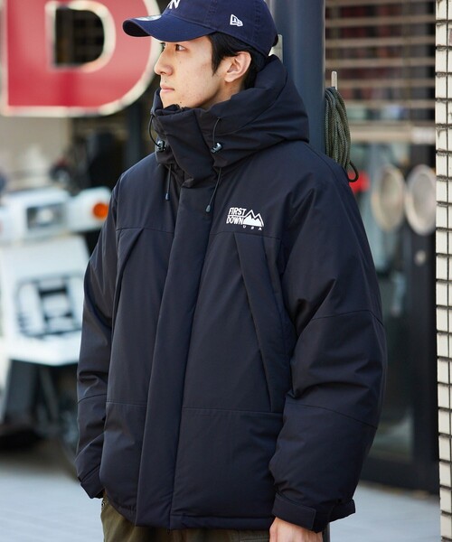 「FIRST DOWN」 ダウンジャケット SMALL セージグリーン メンズ_画像6