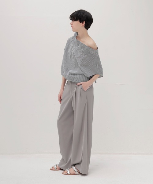 DRESSLAVE（ドレスレイブ） ワイドパンツ スラックス パンツ chambray