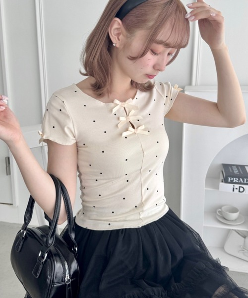 GUGLIELMINOTTI 売れ筋商品|||グリエルミノッティ Tシャツ トップス レディース Tops Red SLY | 2WAY HOLE CUT トップス (Tシャツ・カットソー(半袖