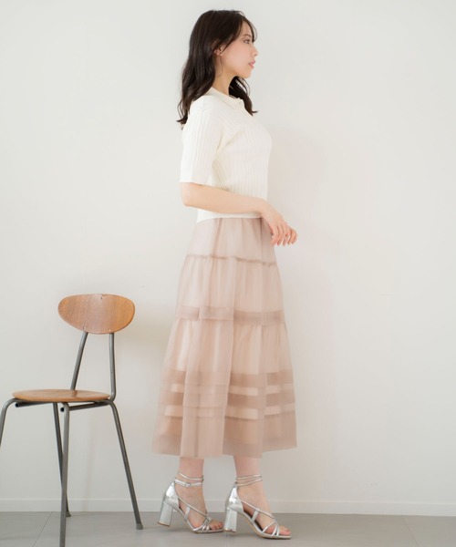 Noela ニット セーター ケーブルポロニット レディース