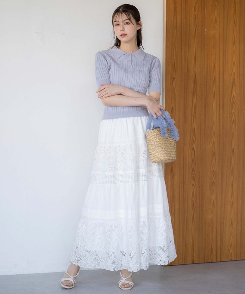 NOELA（ノエラ） ニット セーター ケーブルポロニット レディース