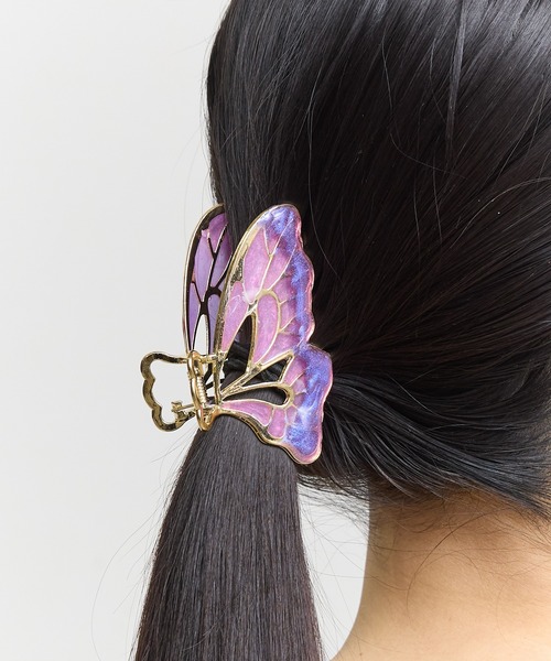 ヘアクリップ　レース/denim No.727 ヘアクリップ レース/denim No.727-直営 店を探すなら
