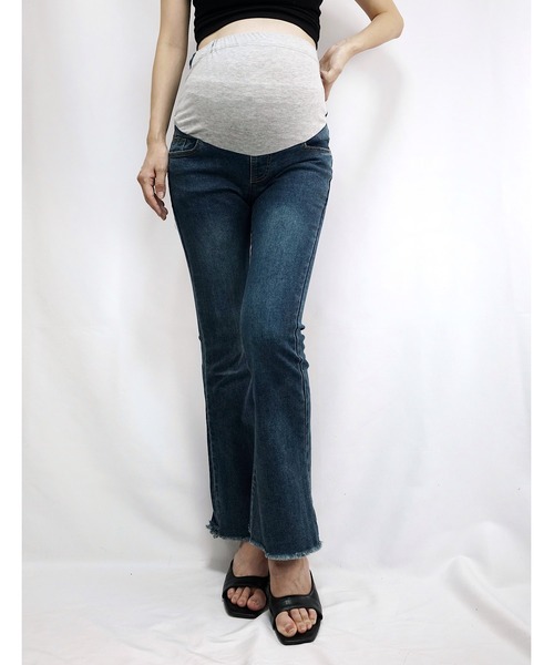 [Mela] ботинки cut Denim брюки M черный женский 