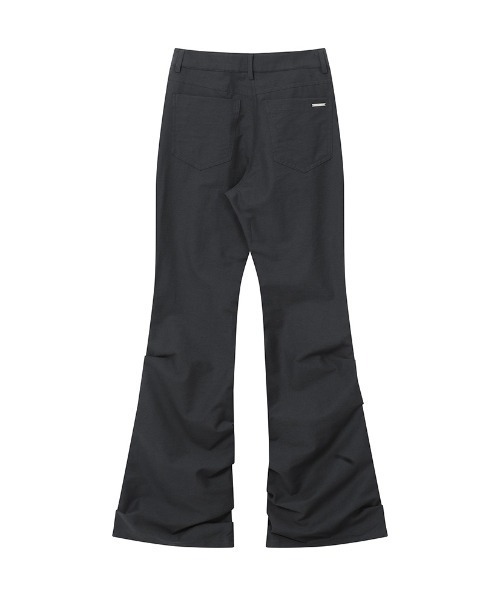 Miseki SEOUL パンツ Cotton shirring bootscut pants