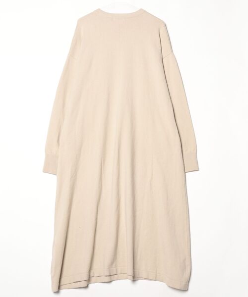 ベージュ 長袖 ニットワンピース フリーサイズ FREAK'S STORE（フリークスストア） ニットワンピース FREE ベージュ