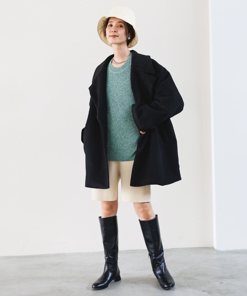 「LEPSIM」 チェスターコート FREE グレー レディース_画像2