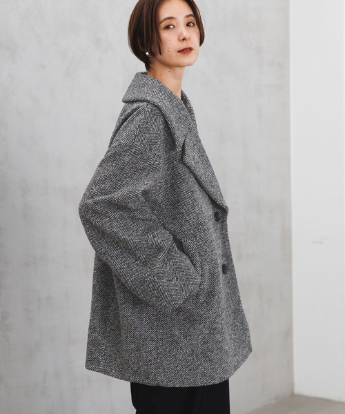 「LEPSIM」 チェスターコート FREE グレー レディース_画像5