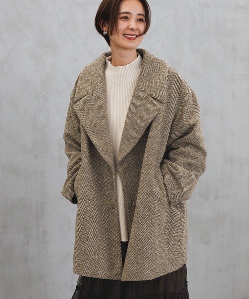 「LEPSIM」 チェスターコート FREE グレー レディース_画像9