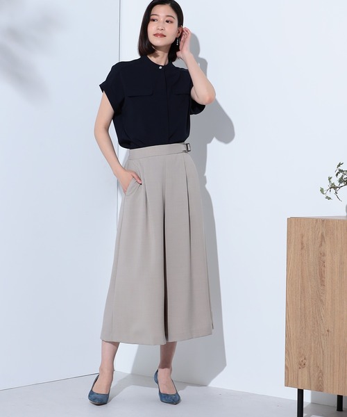 GALLORIA パンツ はっ水 ガウチョパンツ レディース : ZOZOTOWN
