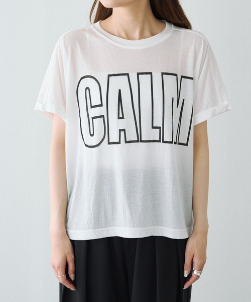 PUAL CE CIN グレー ロゴTシャツ 半袖 タグ付き未使用⭐︎pual ce cin グレー 半袖Tシャツ リボン刺繍