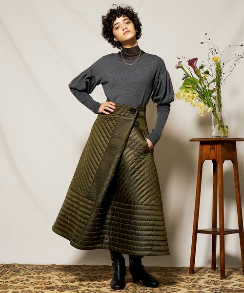 メゾンスペシャル　フレアスカート MAISON SPECIAL スカート Gather Flare Skirt/ギャザーフレア
