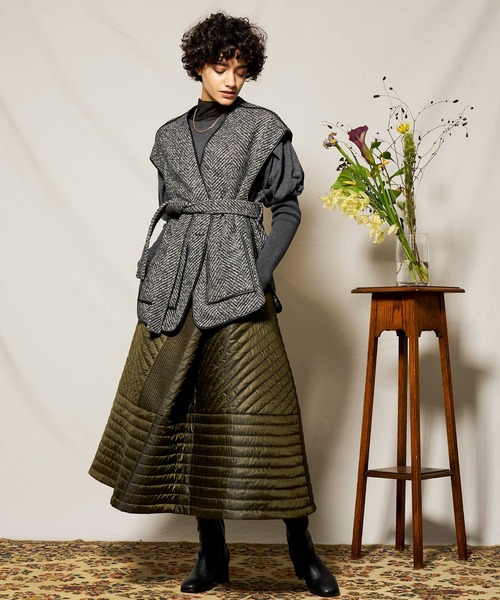 メゾンスペシャル　フレアスカート MAISON SPECIAL スカート Gather Flare Skirt/ギャザーフレア
